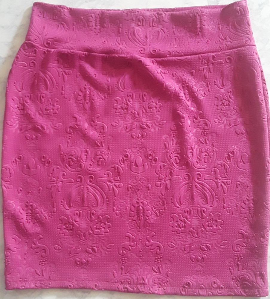 Dark pink stretchy skirt sz XXL